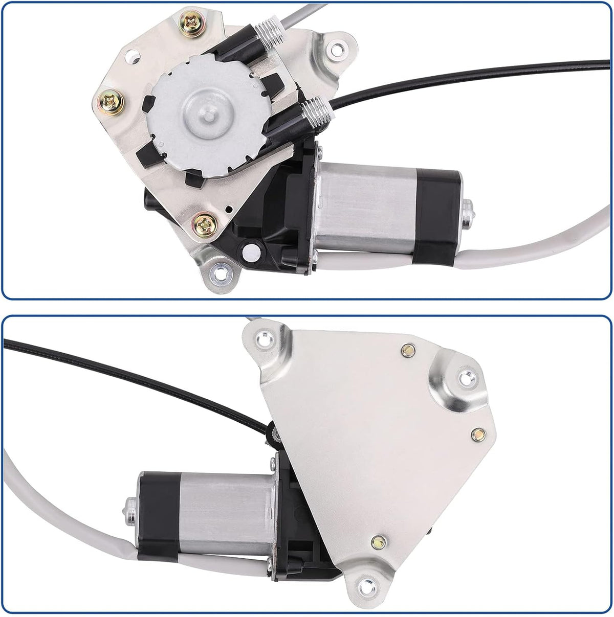 Obaee Rear Left Driver Side Window Regulator with Motor, Replace OE 748-569