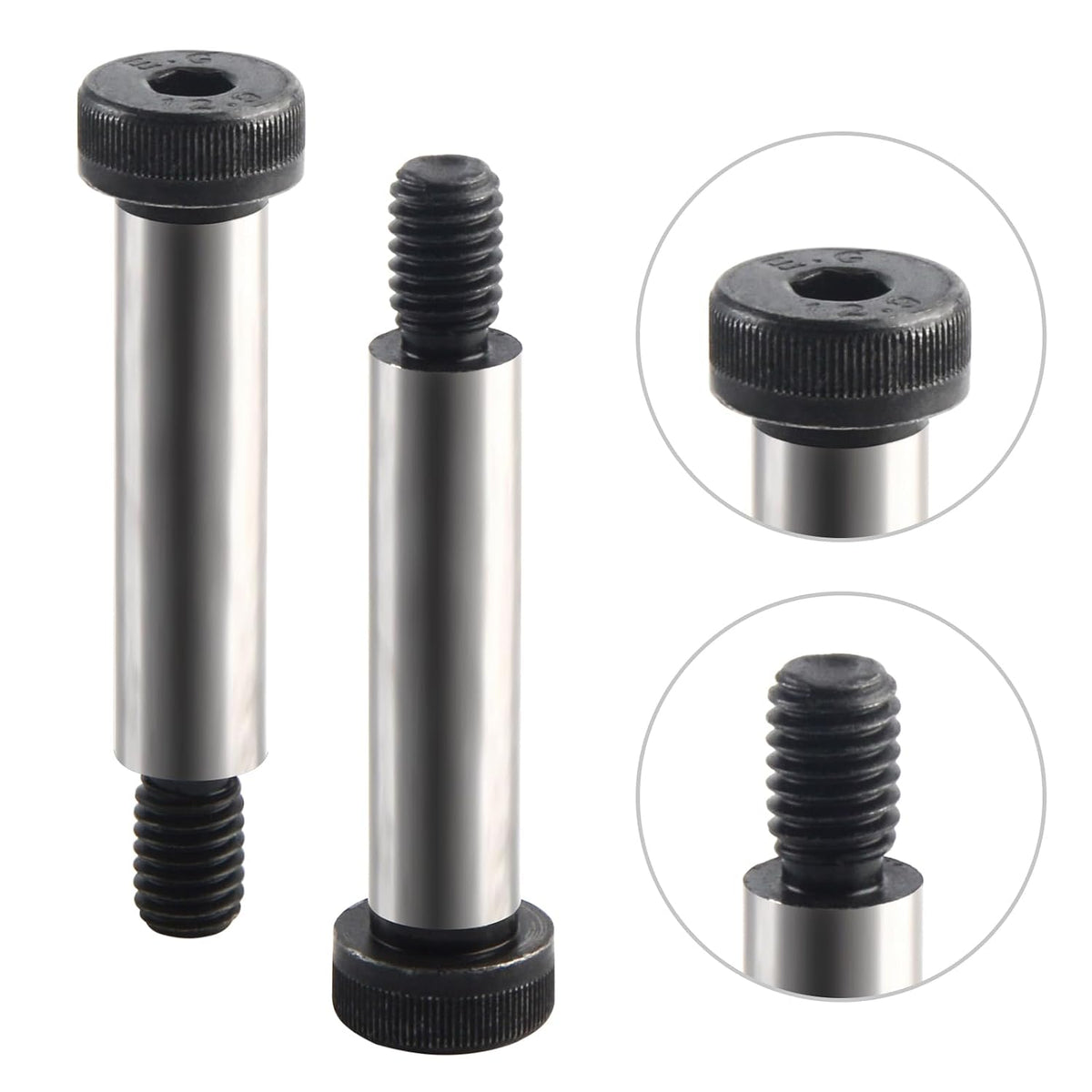 AnRui 4Pcs Alloy Steel 5/16" Shoulder Bolt, Hex Socket Head, 1/4‑20 UNC