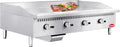 48" Commercial Countertop Griddle, 4 Burners Gas Griddle, 120000 BTU Output, Stainless Steel Flat Top Grill Hot Plate