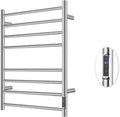 Heated Towel Racks for Bathroom, Wall Mounted Electric Towel Warmer Racks with Timer & Temperature Control, 8 Bar
