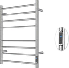 Heated Towel Racks for Bathroom, Wall Mounted Electric Towel Warmer Racks with Timer & Temperature Control, 8 Bar
