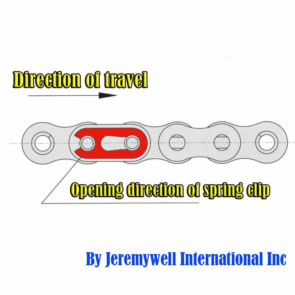 Jeremywell 100 SS Stainless Steel Roller Chain Connecting Link (2PCS)