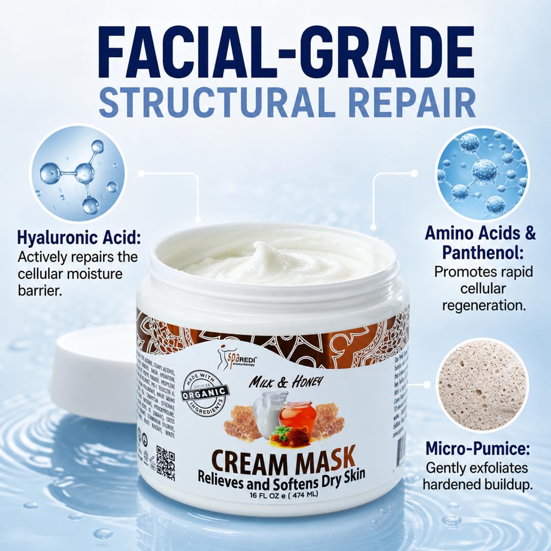 Foot Repair Mask – Hyaluronic Acid Callus Treatment for Cracked Heels & Dry Skin | Pumice & Amino Acid Blend |