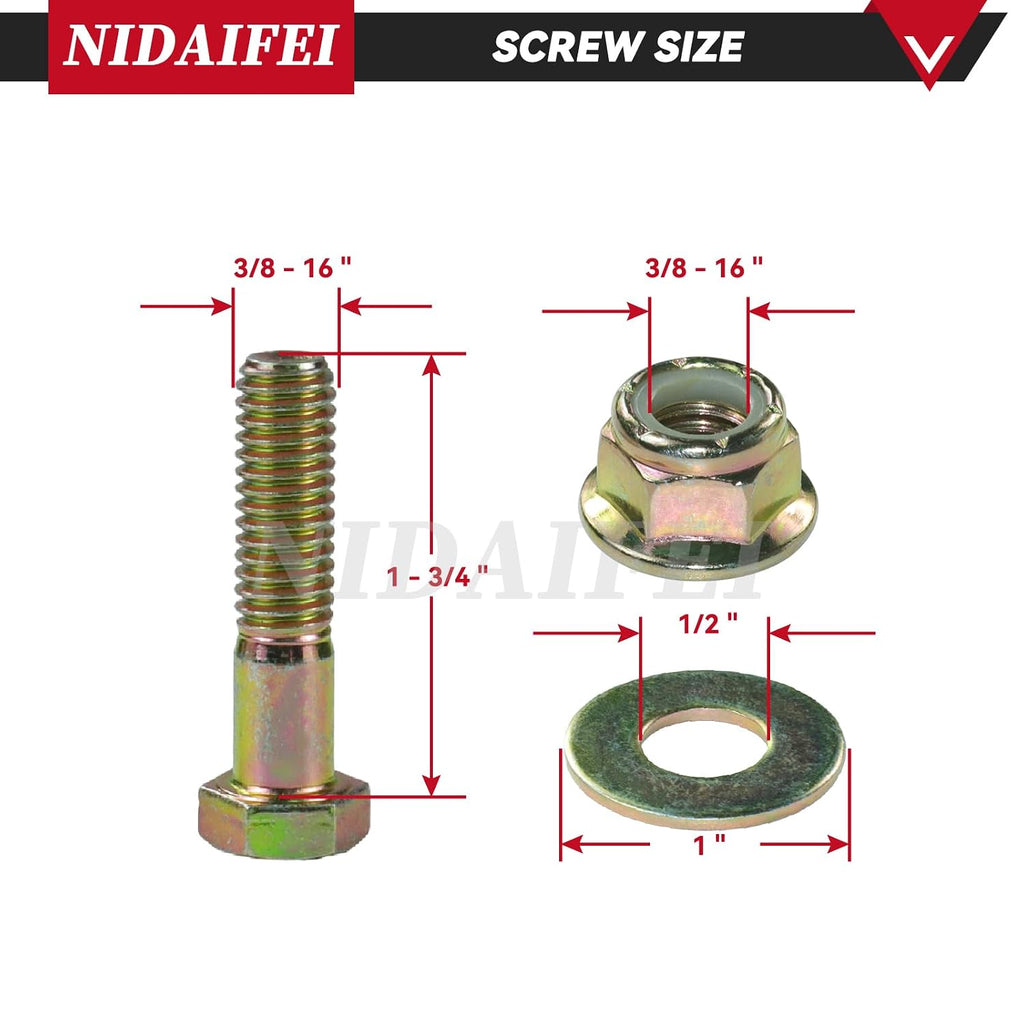 2 Pack 756-04129B Idler Pulley for Troy Bilt 42, Cub Cadet 42 Deck