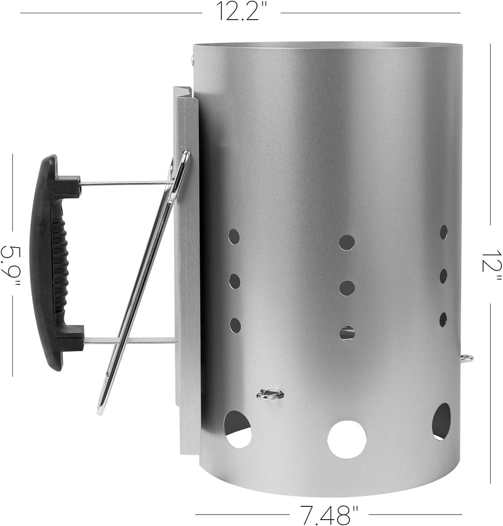Charcoal Chimney Starter, Chimney Charcoal Starter for Charcoal Barbecue Grills, Suitable for Outdoor Cooking and