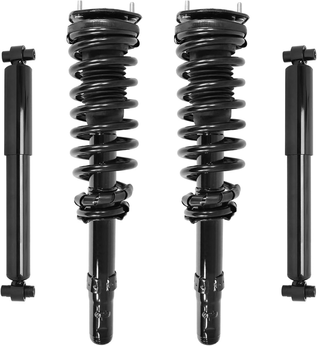 Front Quick Complete Struts Assembly & Rear Shocks Absorbers Replacement for 2003-2008 Mazda 6 (Set of 4)