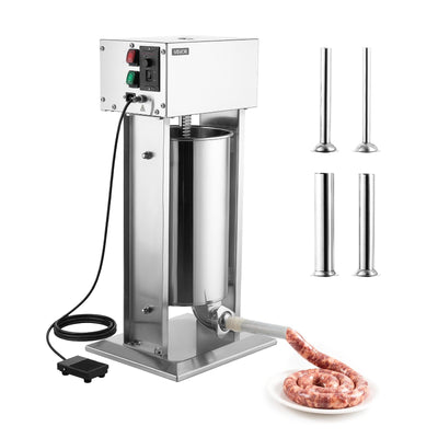 Electric Sausage Stuffer 33 lbs Vertical Meat Maker Stainless Steel