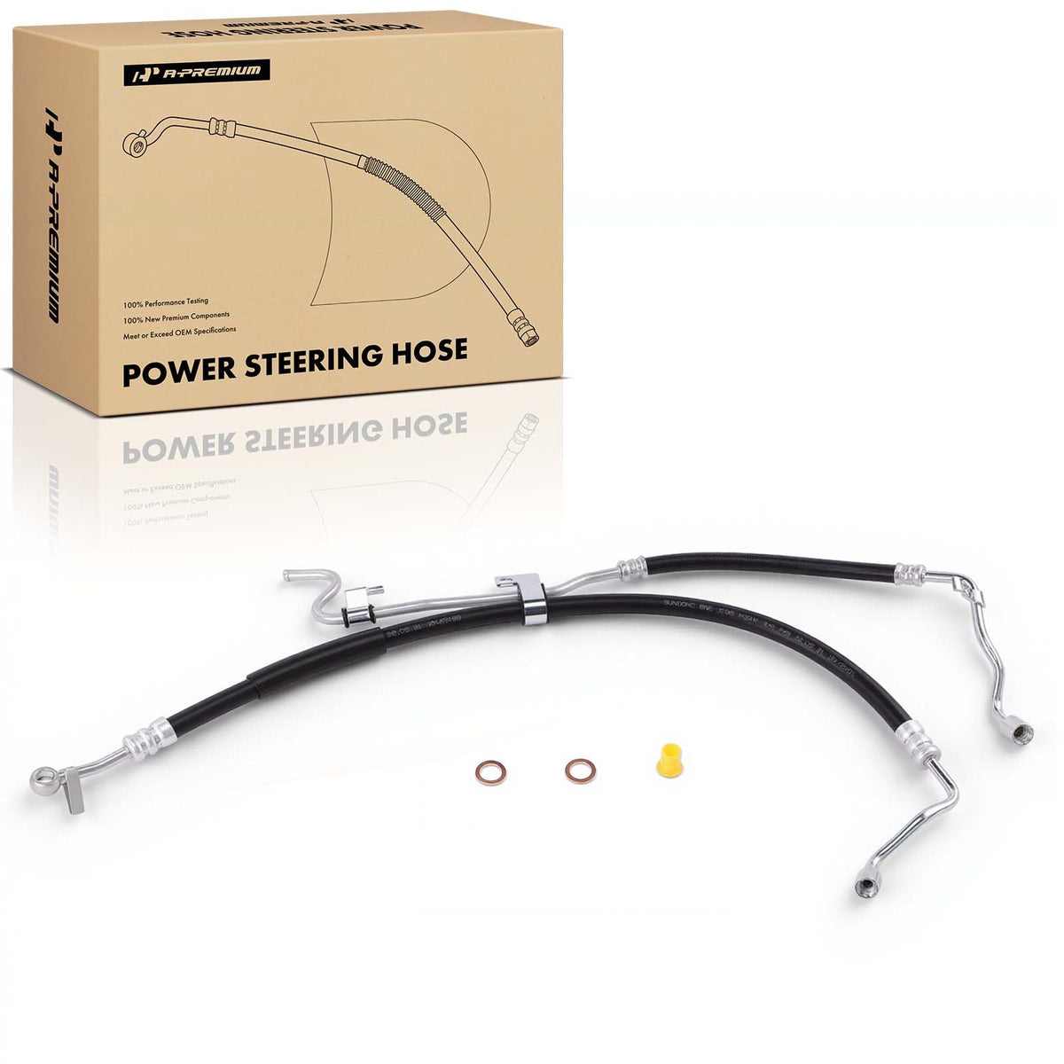 A-Premium Power Steering Pressure & Return Hose Compatible with Subaru