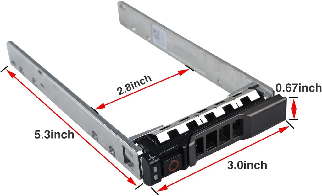 4-Pack Hard Drive Tray Caddy 2.5 SSD HDD Caddy G176J 0G176J SAS SATA Caddy