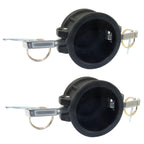 Kyuionty 2 Inch Poly Camlock Dust Cap, DC200, 2 Pack