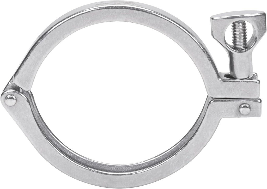 DERNORD Stainless Steel Sanitary Clamp Single Pin Tri Clamps Clover (Tube OD: 3")