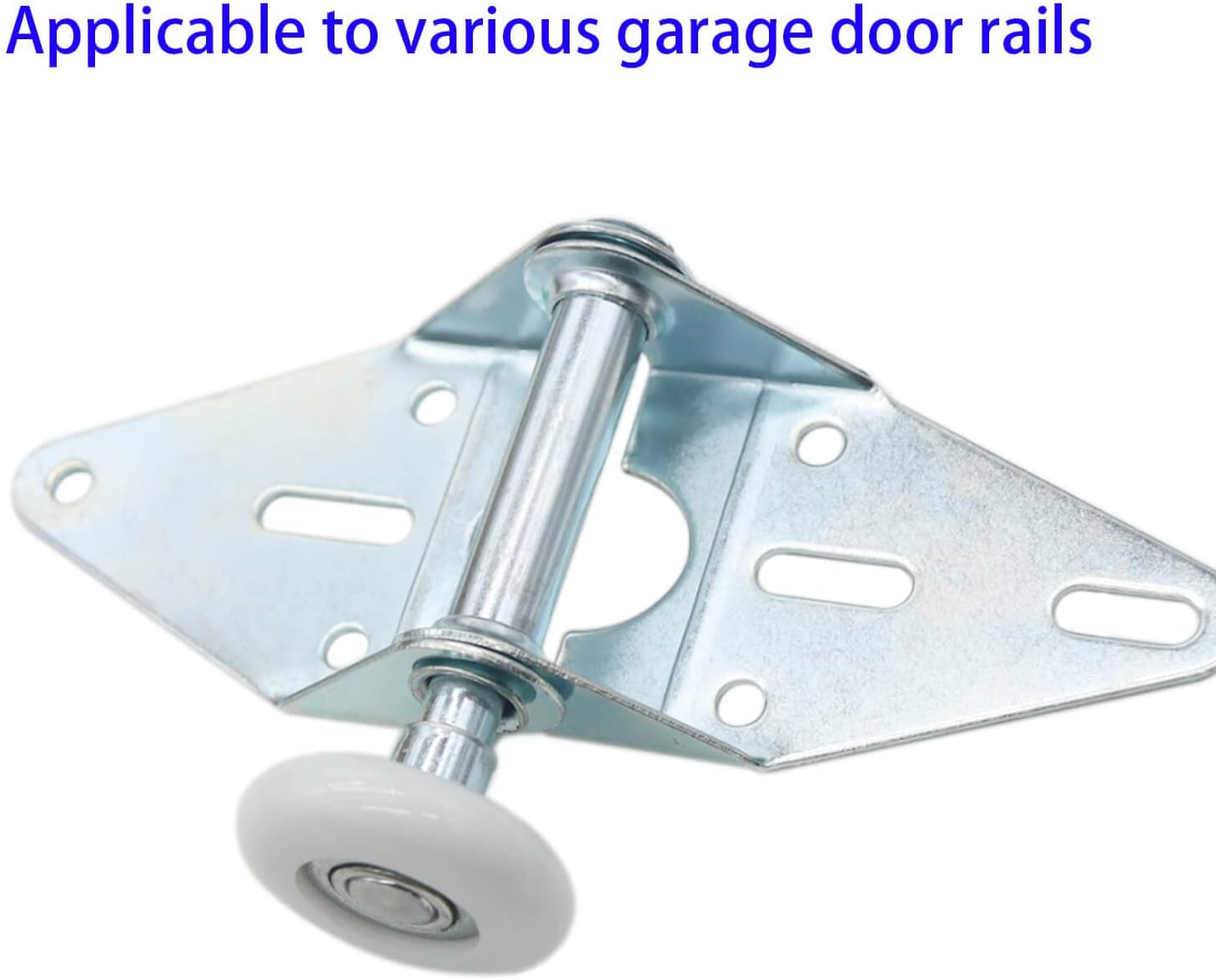 2 Packs 1.8" Nylon Garage Door Roller 4" Stem, Quiet Garage Door Wheels for Garage Door Track Replacement, Long