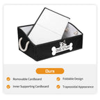 Dog Toy Basket, Storage Bin, Collapsible Box for Pet Accessories