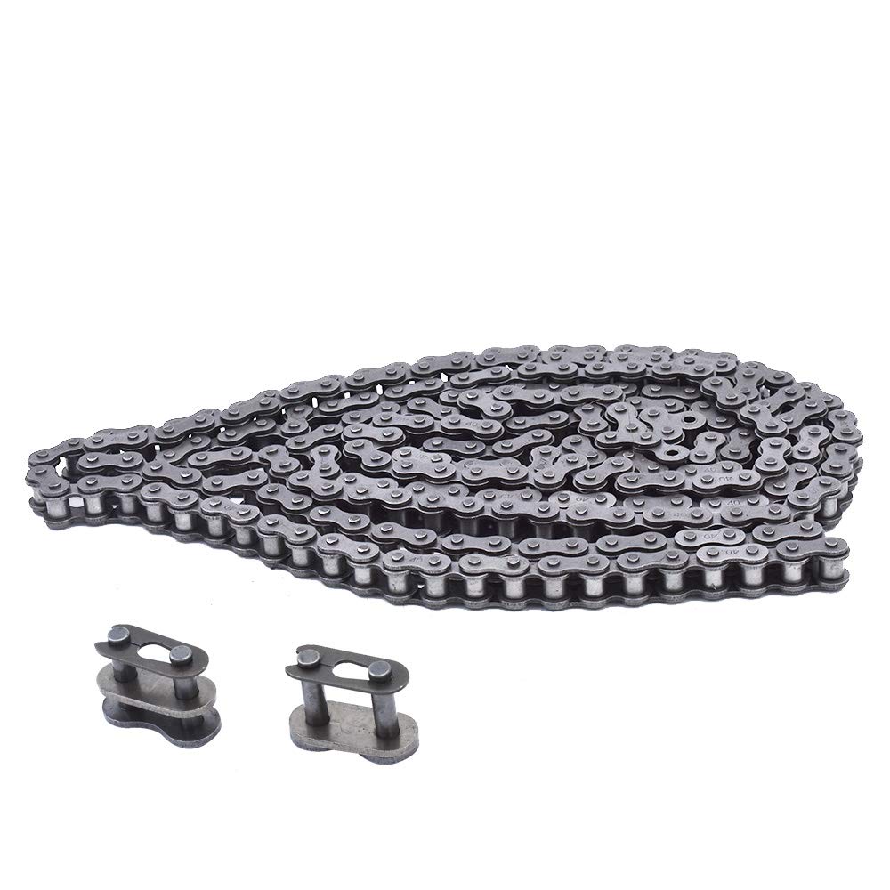 findmall 40 Roller Chain 10 Feet with 2 Connecting Links