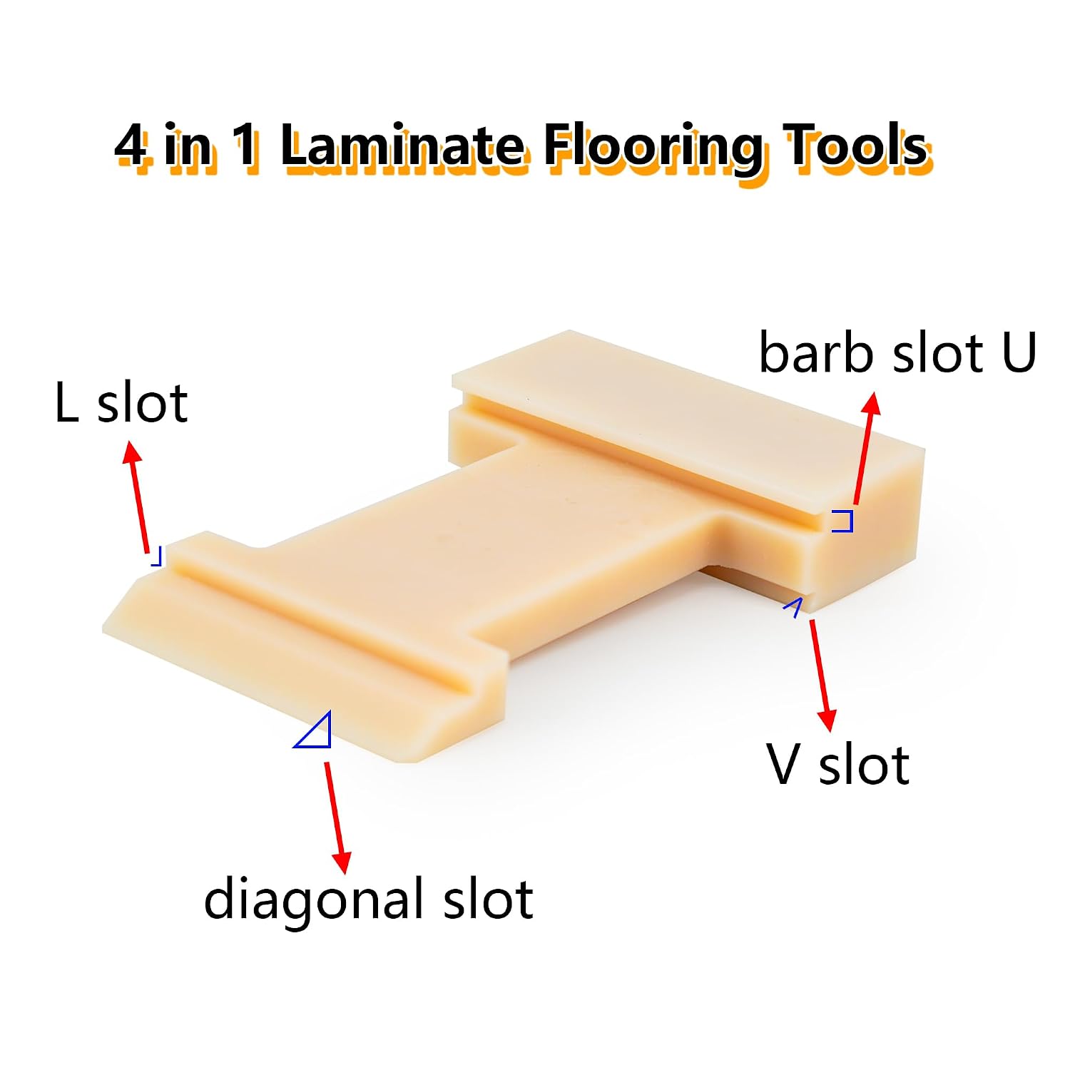 4 in 1 Laminate Flooring Tools,Wood Floor Composite Board Laminate Installation Tool, Wood Floor Installation Tapping