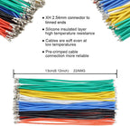2.54mm XH Connector Socket Kit with pre-Crimped Cable Wire 2/3/4/5/6/7 Pin Housing JST Adapter Cable Male and Female Compatible with JST-XH Connector (Connector&Socket)