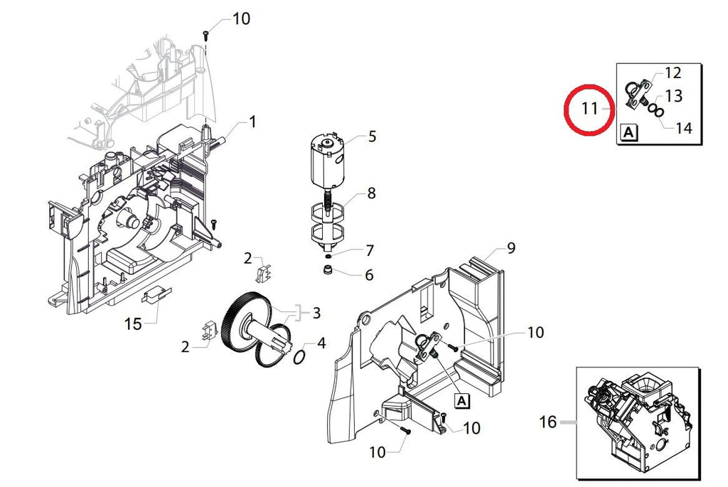 Flow Selector Faucet Pin V2 Compatible With Philips Coffee Machines