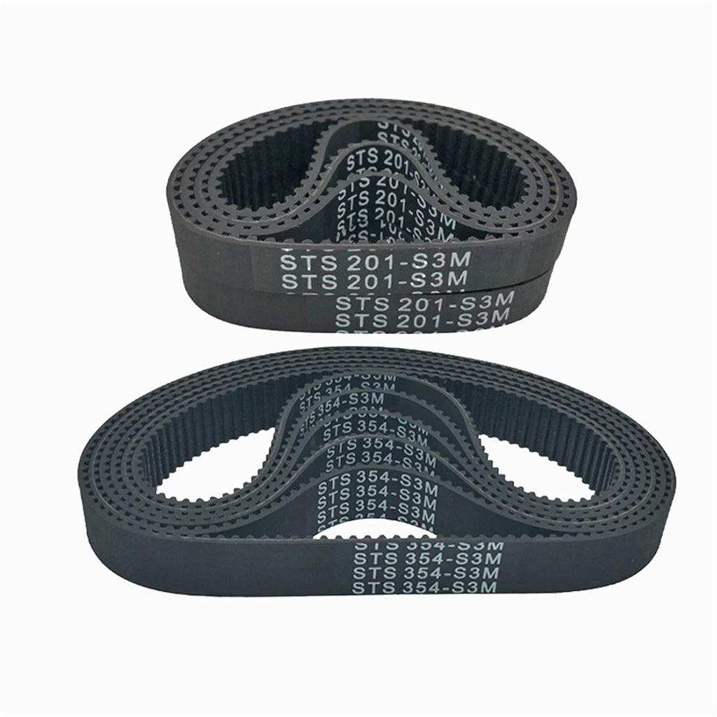 STS STD 3M S3M Timing Belts,Width 3mm,6mm,9mm,15mm,Rubber Belts,Length:150mm,171mm,177mm,189mm,192mm Drive Belt(177mm,2PCS_6MM)