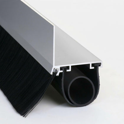 Garage Door Seal Kits, Weatherproofing Garage Door Bottom Seal Rubber with Pre-Drilled Aluminum Track Retainer &