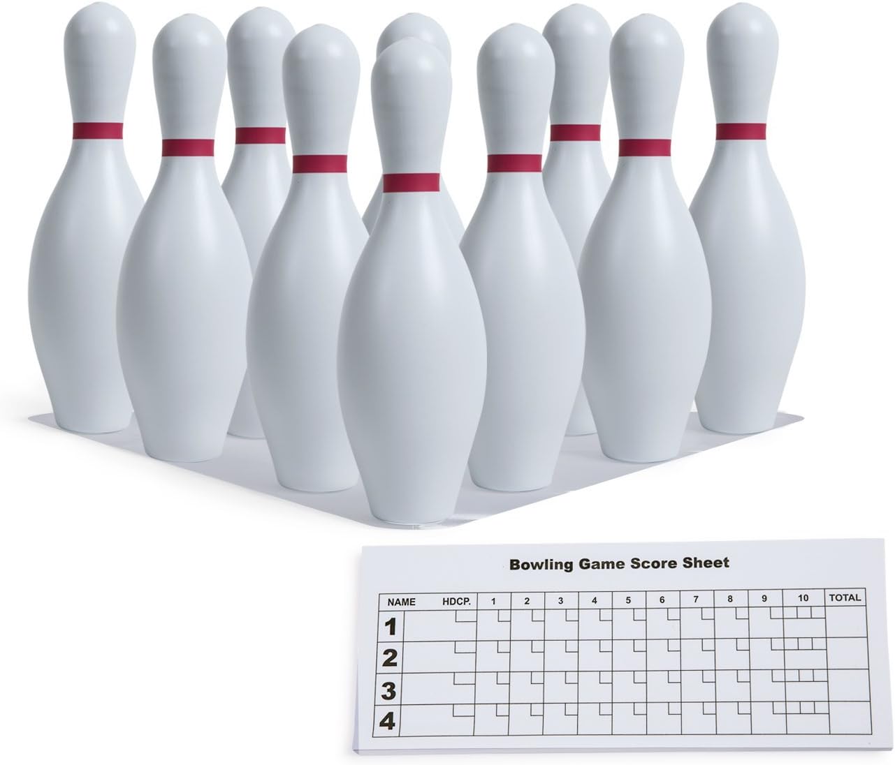 Weighted Plastic Bowling Pin Set