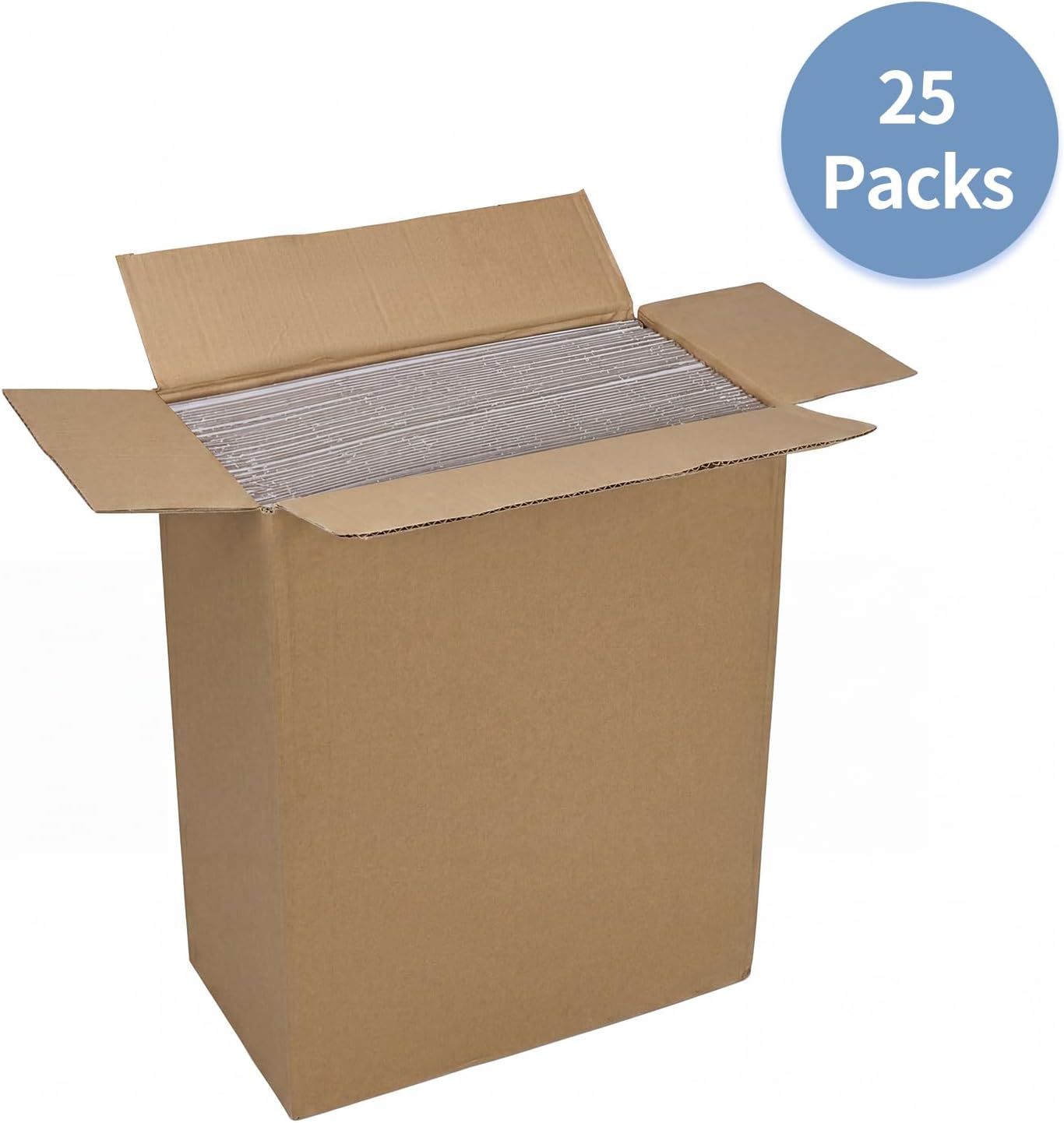 12x12x3 Shipping Boxes Set of 25, White Corrugated Cardboard Box for Small Business for Packaging Mailing