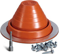 #3 Metal Roof Vent Boot, Silicone Pipe Flashing Boot, Red, 1-Pack