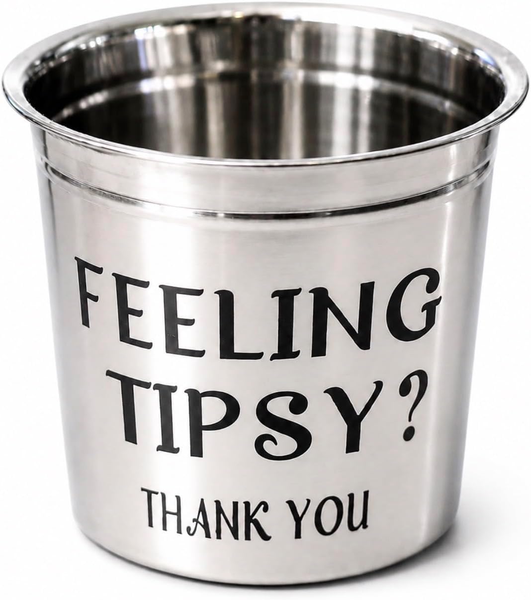 Tip Jar for Bartenders, Restaurants & Musicians, Feeling Tipsy Tip Bucket