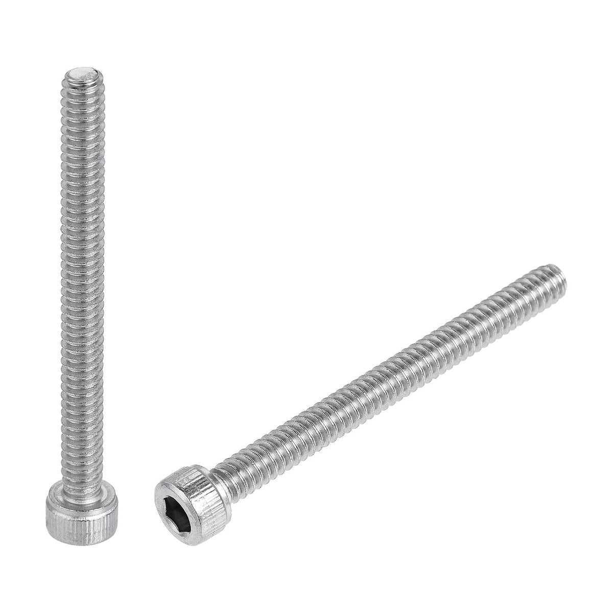 uxcell #10-24x2 Hex Socket Head Cap Screw Bolts 304 Stainless Steel Polished 25pcs