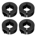 (4-Pack) Shaft Collar 1-3/4" Bore, 1045 Steel Set Screw Split Clamp-On Collars, 2-3/4" OD, 11/16" Thickness, with M4 Set Screws