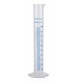 100ml Plastic Graduated Cylinder, Hexagonal Base, Double Scale
