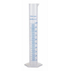 100ml Plastic Graduated Cylinder, Hexagonal Base, Double Scale
