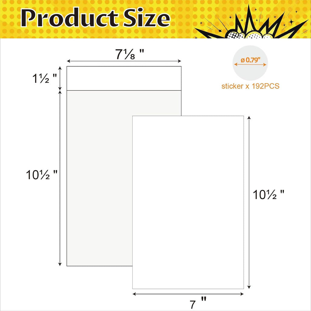 100ct Silver Comic Bags and Boards - Reusable Clear Sleeves & 24PT Boards | Protect Vintage Comics from Scratches