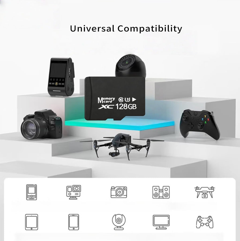 128GB Micro SD Card 2-Pack for Dash Cam&Security Camera, A1 U3 V30 Class 10 | Up to 100MB/s for 4K Video Recording.