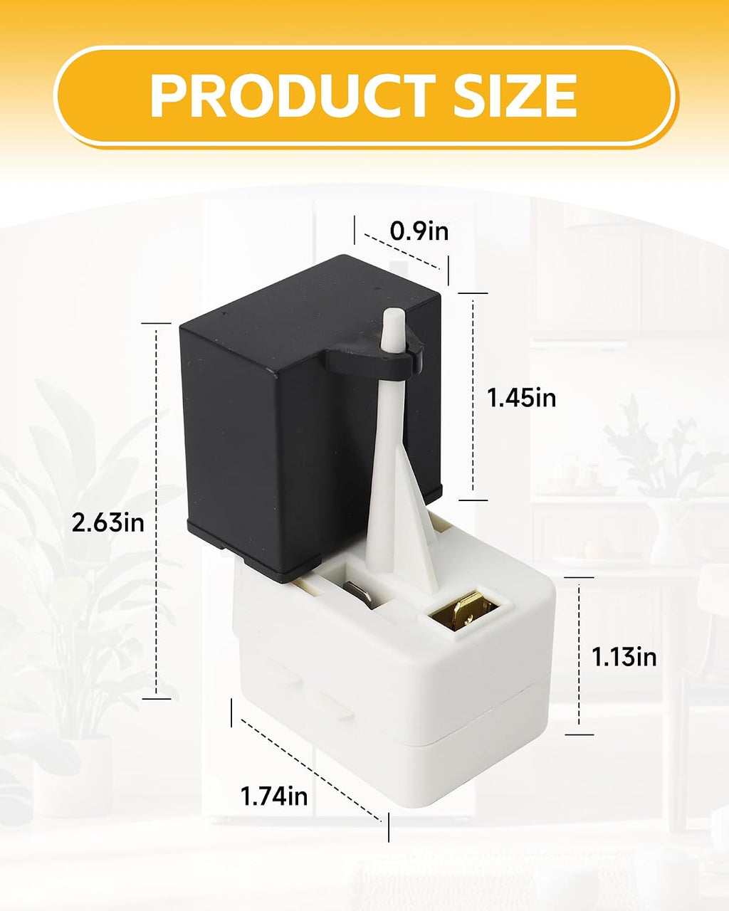 Start Relay and Overload Capacitor KIT Replace for WR09X10107 WR55X24064 | Refrigerator Compressor Parts Compatible