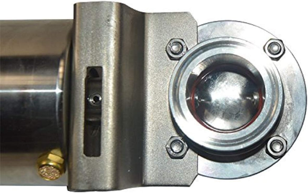 2" SUS304 Tri Clamp Sanitary Pneumatic Dust Butterfly Valve with Single Acting Pneumatic Actuator