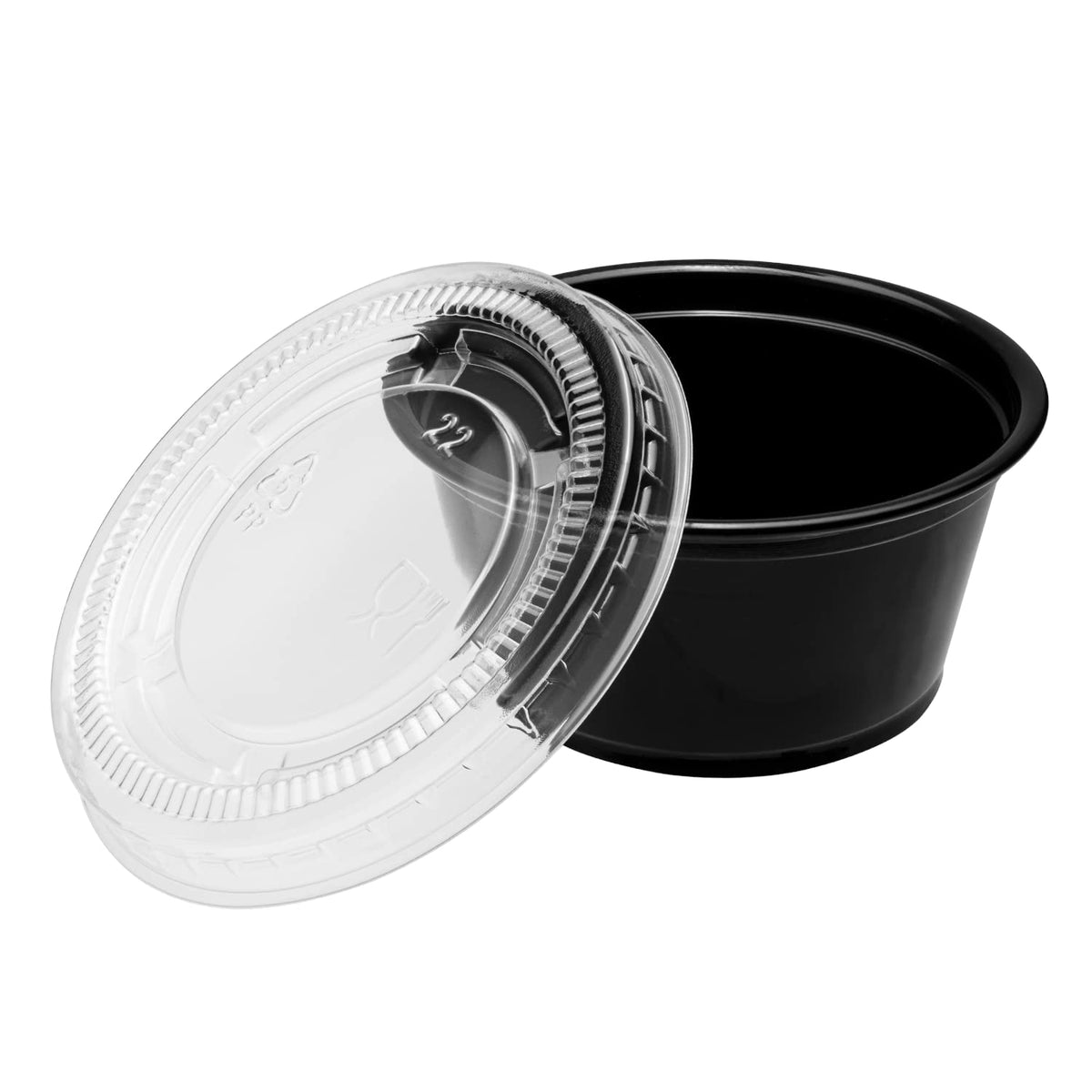 FP-PL200-PP 1.50 oz. & 2 oz. PP Portion Cup Lids (Case of 2500)