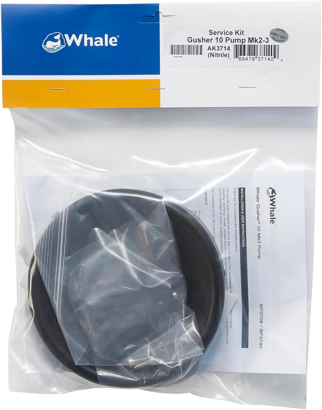 Whale Gusher 10 Pump Service Kit (Nitrile) - AK3714