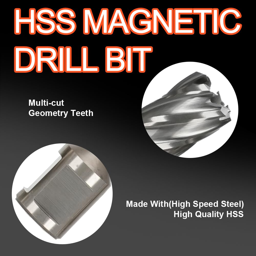 Annular Cutter Set, 6pcs, 5/8", 3/4", 7/8" Cutting Diameter