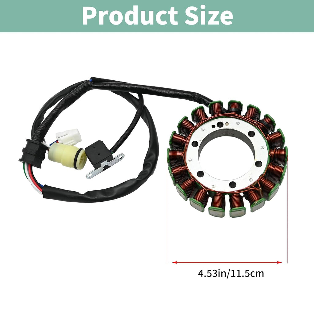 Stator Magneto Coil Replacement for Yamaha ATV Warrior 350 YFM350 2002-2004 Raptor 350 YFM350 2004-2011 Wolverine 350 YFM350 2002-2005 Big Bear 400 YFM400 2000-2011 5NF-81410-00-00