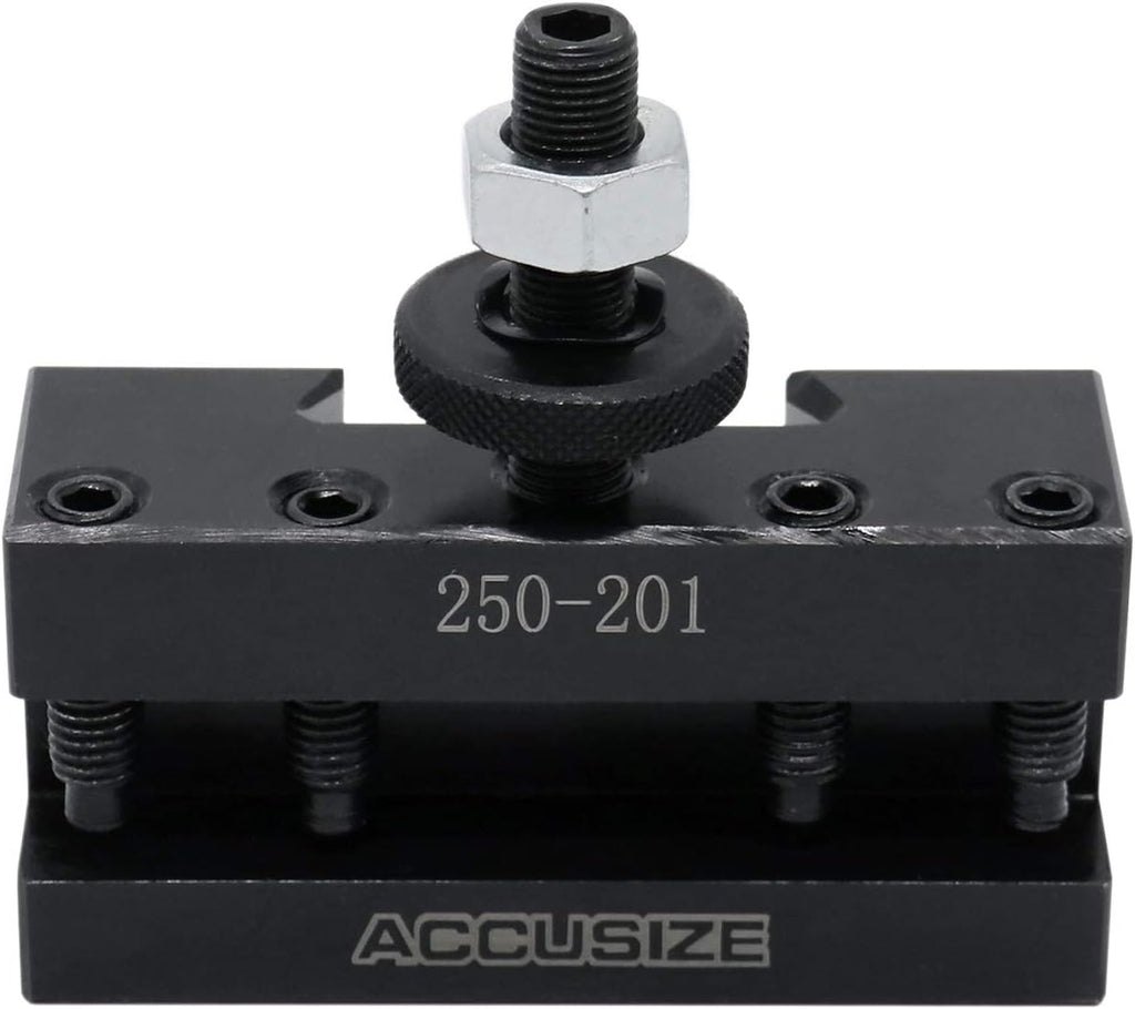 Accusize Industrial Tools BXA Turning and Facing Holder, for 5/8'' Turning Tools, Quick Change Tool Holder, Style 1, 0250-0201