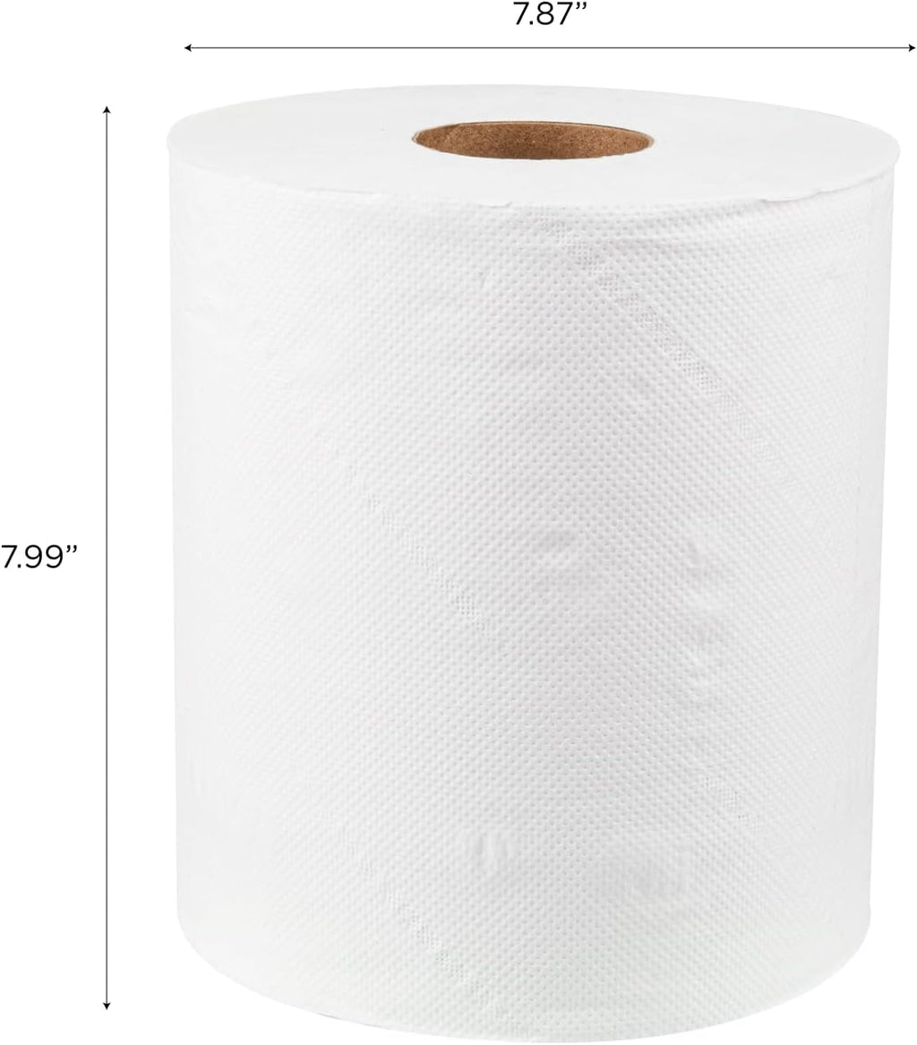 JS-CPW600 2-Ply Center Pull Paper Towels, White, 3600 Sheets/Roll - Case of 6 rolls