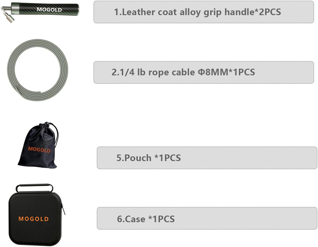 Weighted Jump Rope, 1LB - 3 Pre-Sized Lengths (M/L/XL) for Perfect Fit, No Adjustment Needed! Ergonomic Faux Leather