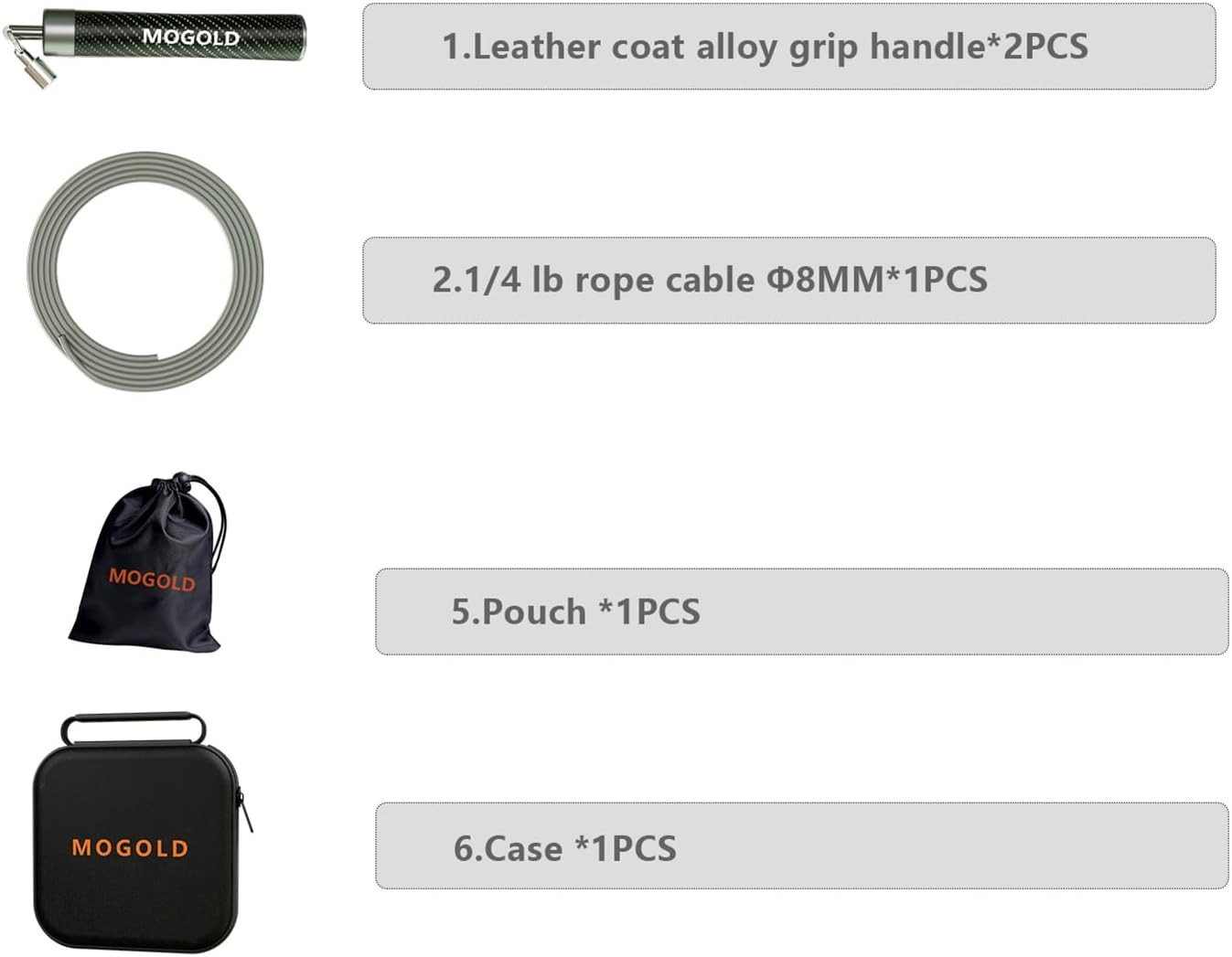 Weighted Jump Rope, 1LB - 3 Pre-Sized Lengths (M/L/XL) for Perfect Fit, No Adjustment Needed! Ergonomic Faux Leather