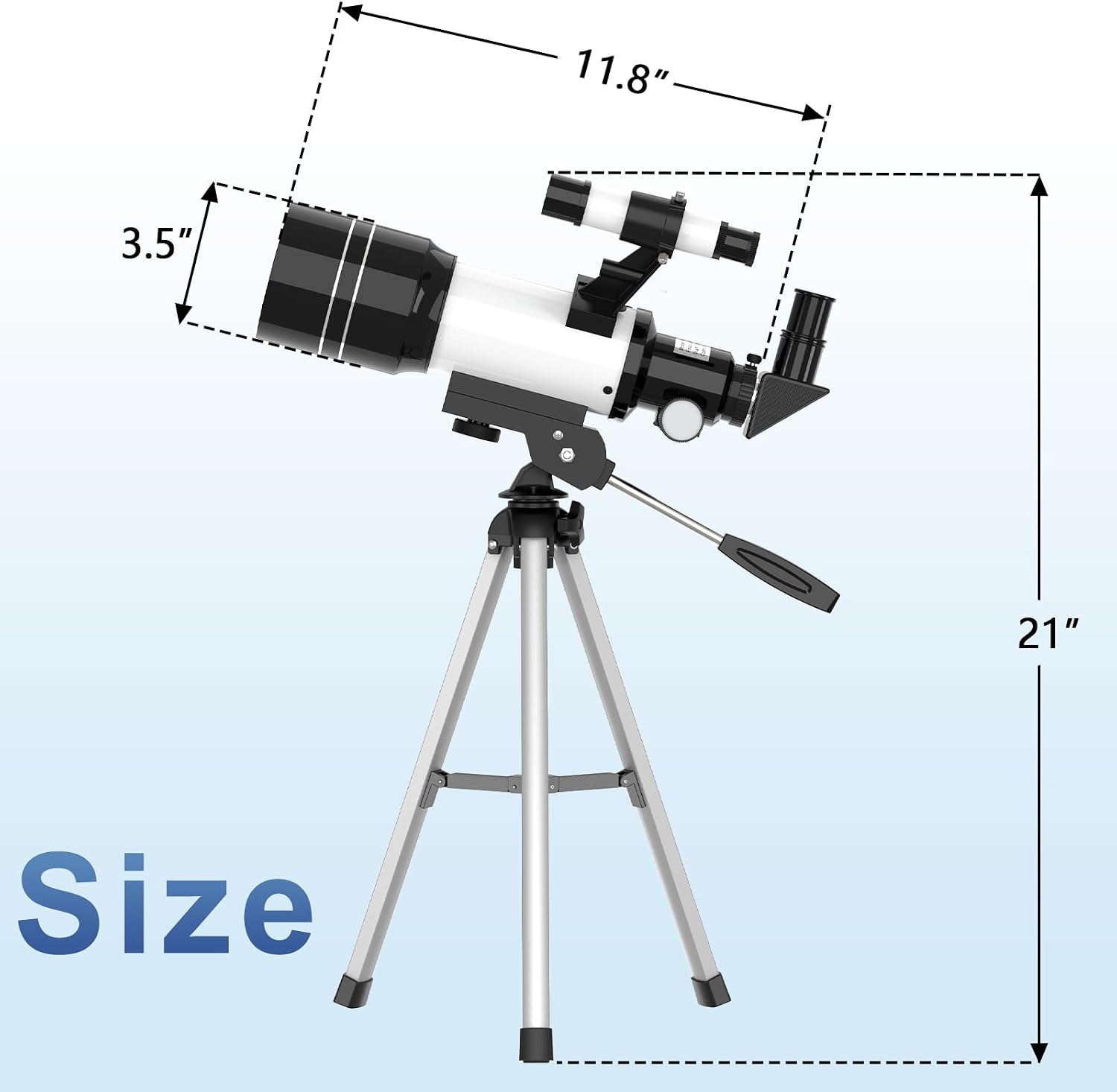 Telescope for Kids, 70MM Aperture Telescopes for Adults (15X-150X) with FMC Optics, 300MM Astronomical Refractor