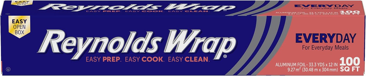 Wrap Everyday Strength Aluminum Foil Roll, 12 Inch Wide, 100sq ft