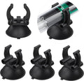 12 Pack Aquarium Heater Suction Cups Suckers with 0.95 Inch Clips Black Standard Heating Rod Holders Clamps for Fish