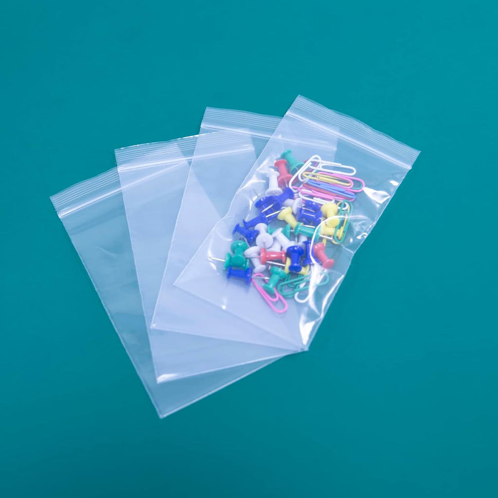 500 Count - 3" x 5" Small Reclosable Zip Plastic Bags