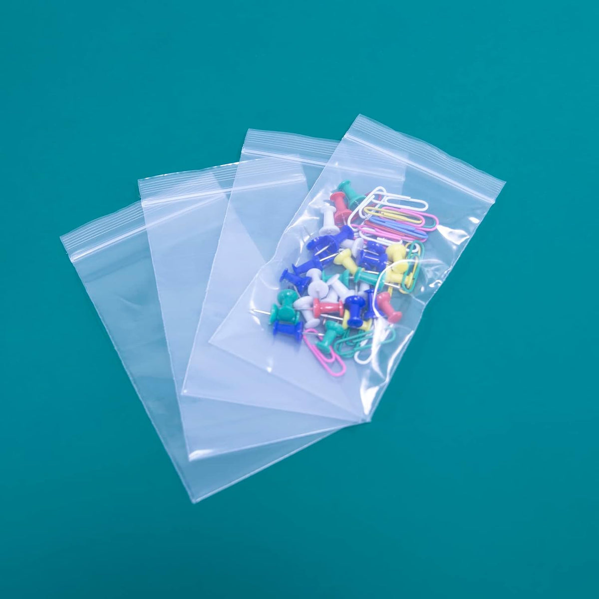 500 Count - 3" x 5" Small Reclosable Zip Plastic Bags