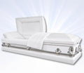Sierra Steel Burial Casket, White Satin, Gasket Seal
