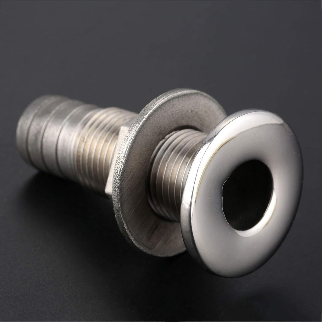 Thru-Hull Valve Fitting, Steel Boat Thru Hull, Thru Drain Connector